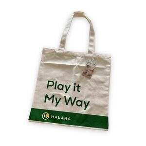 Halara Play It My Way Canvas Tote Bag OS